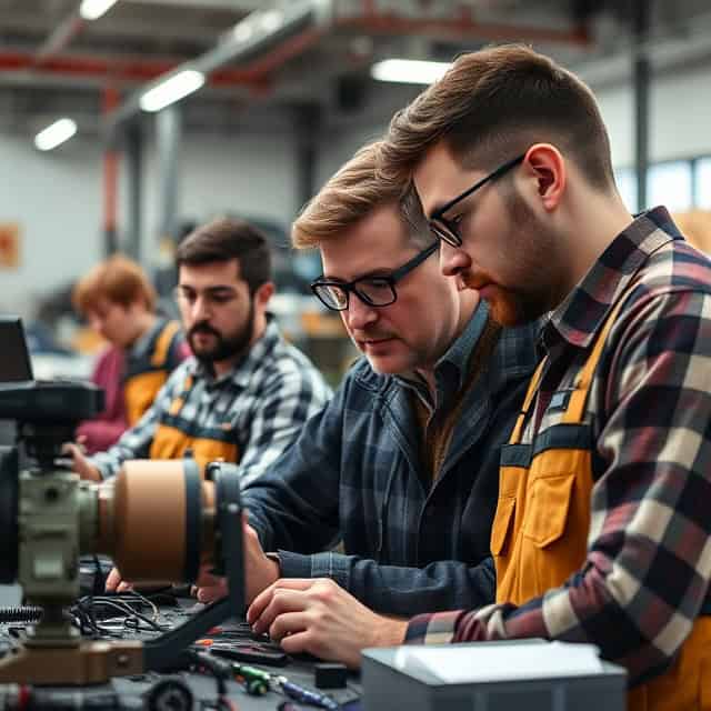 industrial engineer consultants working in warehouse